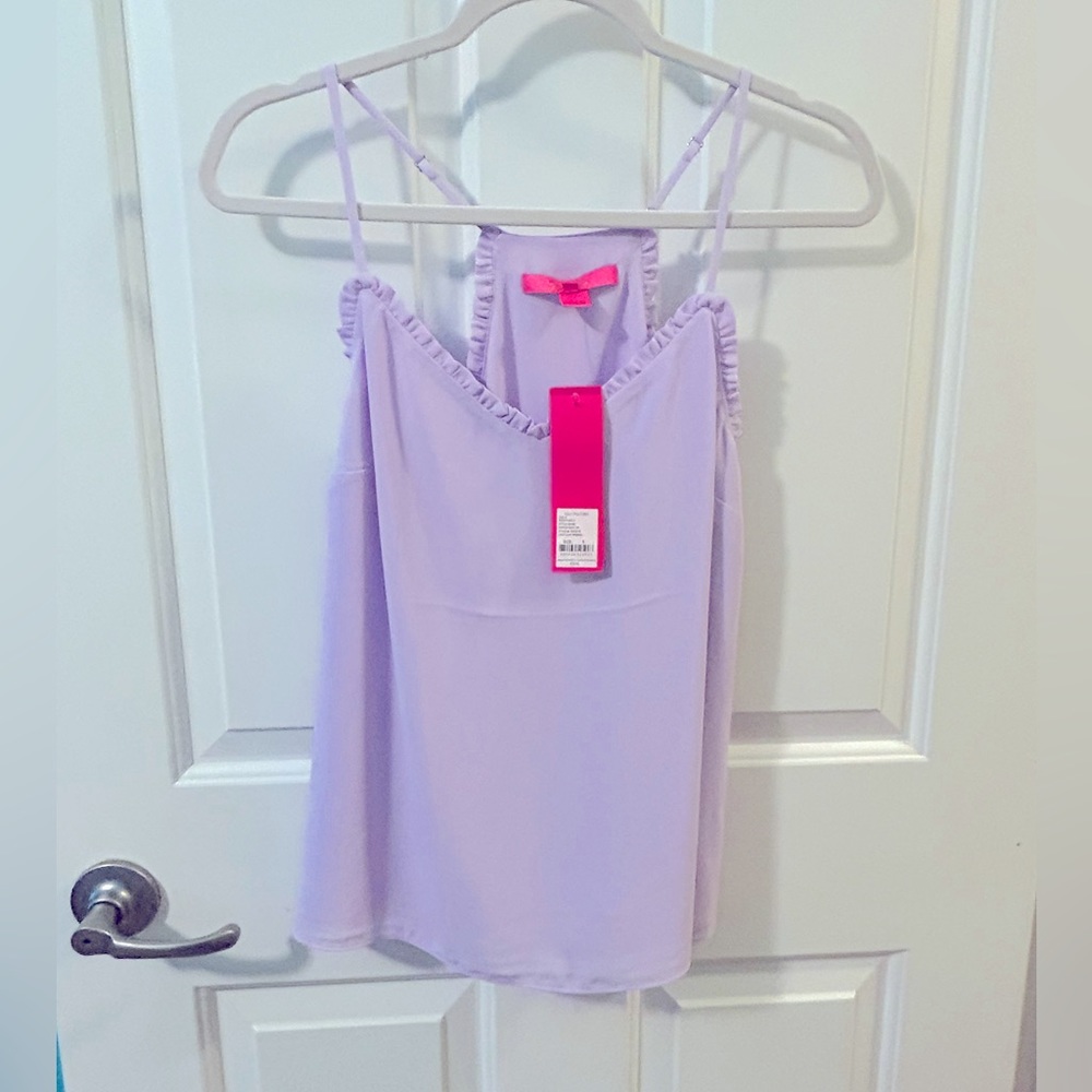 NWT Lilly Pulitzer Ruffled Dusk Top
